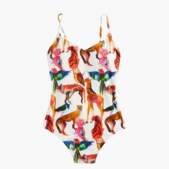 J.Crew Ballet one-piece swimsuit in Ratti animal print - Picture 3 of 6